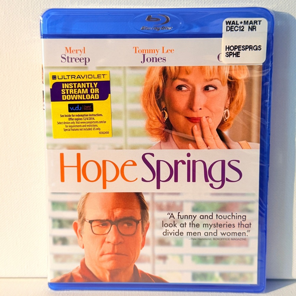 Hope Springs Blu-ray NEW Meryl Streep‎ Tommy Lee Jones Steve Carell Movie sealed